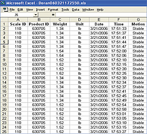 excel spreadsheet